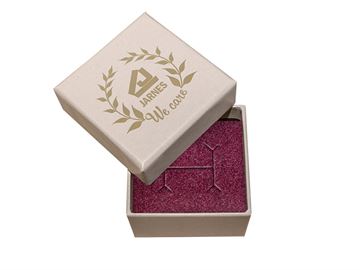 Jewelry box, Earrings or necklace - matte lavender